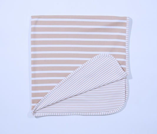 Premium Baby Wendedecke aus Bio-Baumwolle Sand