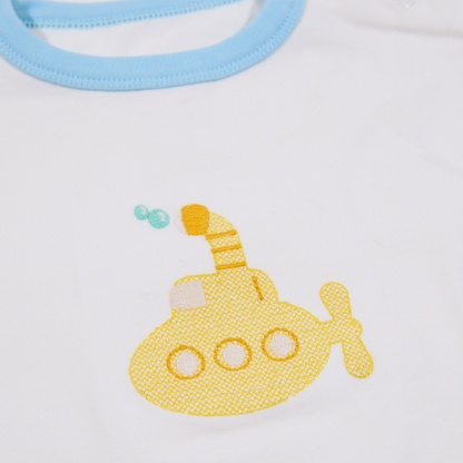 T-Shirt für Jungs mit  Stickmotiv submarine Lululobster