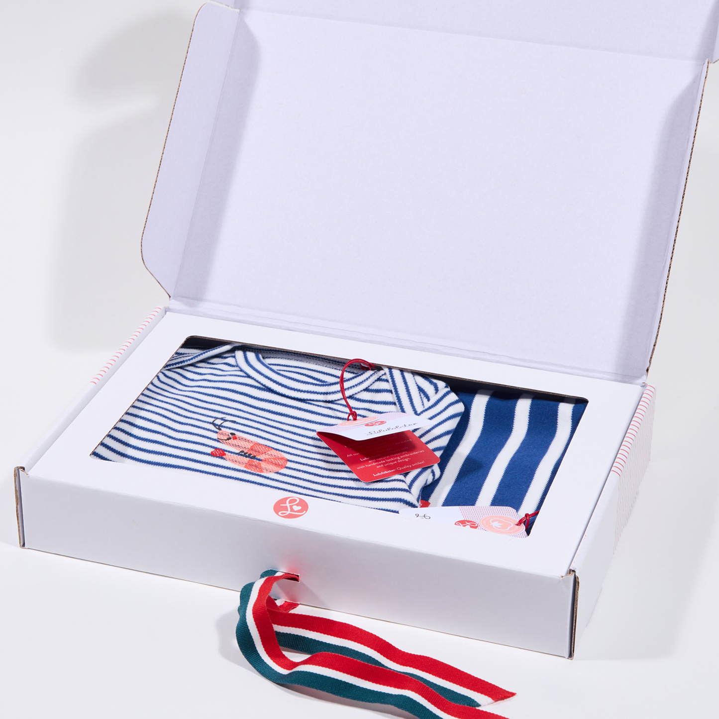 Baby-Geschenkset mit Babybody und Decke,Krabbenmotiv für Jungen und Maedchen, Lululobster