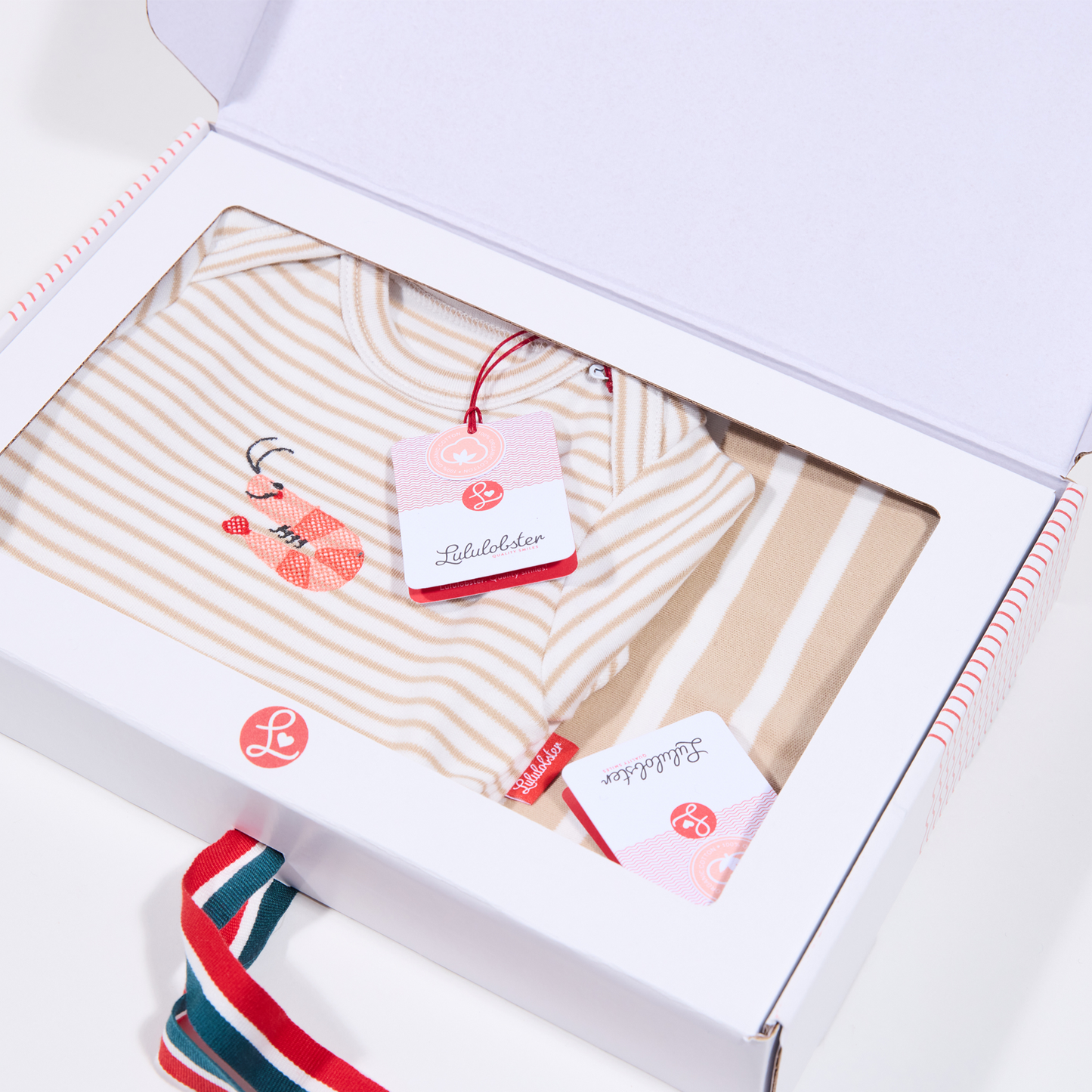 Baby-Geschenkset mit Babybody und Decke,Krabbenmotiv für unisex, Lululobster