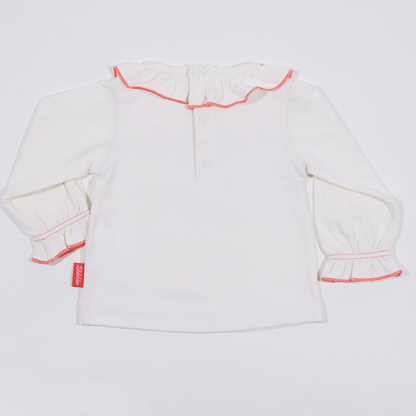 Langärmliges T-Shirt für Mädchen mit  Stickmotiv Gans Lululobster