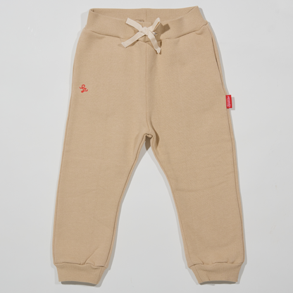 Sweathose, sandfarben für Jungen und Maedchen-Lululobster