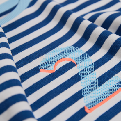 Gestreiftes, blaues Sweatshirt mit Geburtstagszahl für Jungen- Lululobster